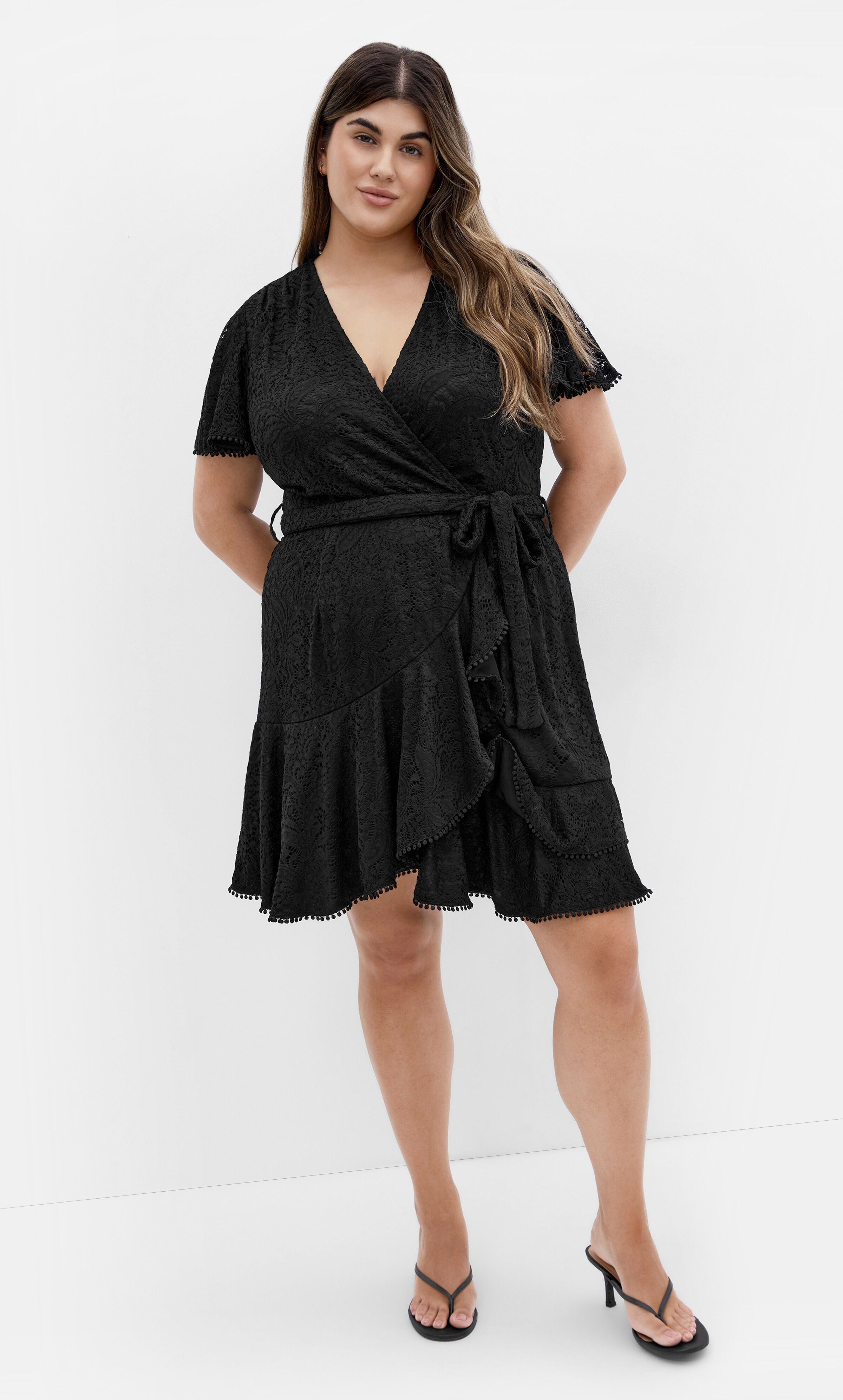 Sweet Lace Dress - black, BLACK, hi-res image number 0