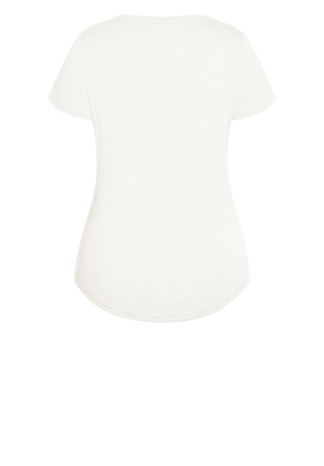 Feline Tee - ivory, WHITE, alternate image number 4