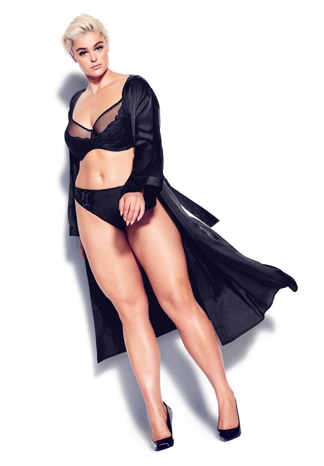 Slinky Midi Robe - black, BLACK, hi-res image number null