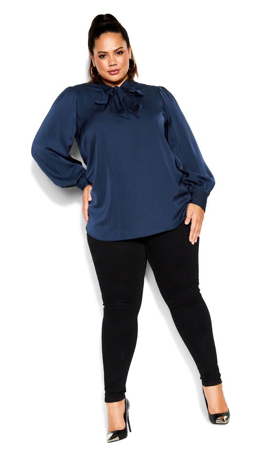 In Awe Top - navy, BLUE, alternate image number 4
