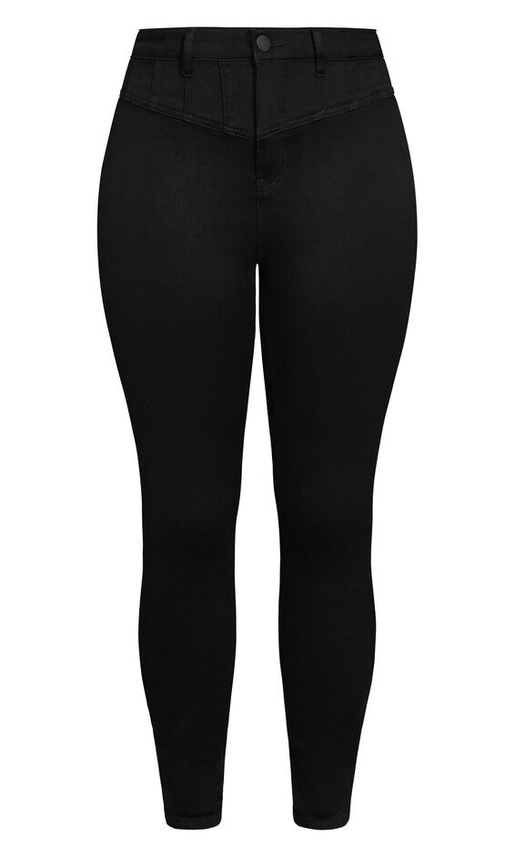 Harley Sexy Corset Jean - black, BLACK, alternate image number 4