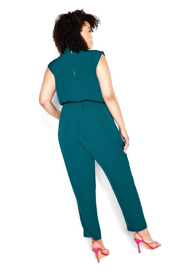 Natasha Jumpsuit - teal, GREEN, alternate image number null