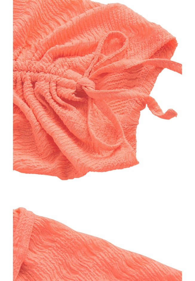 Romance Tie Top - peach, ORANGE, alternate image number 5