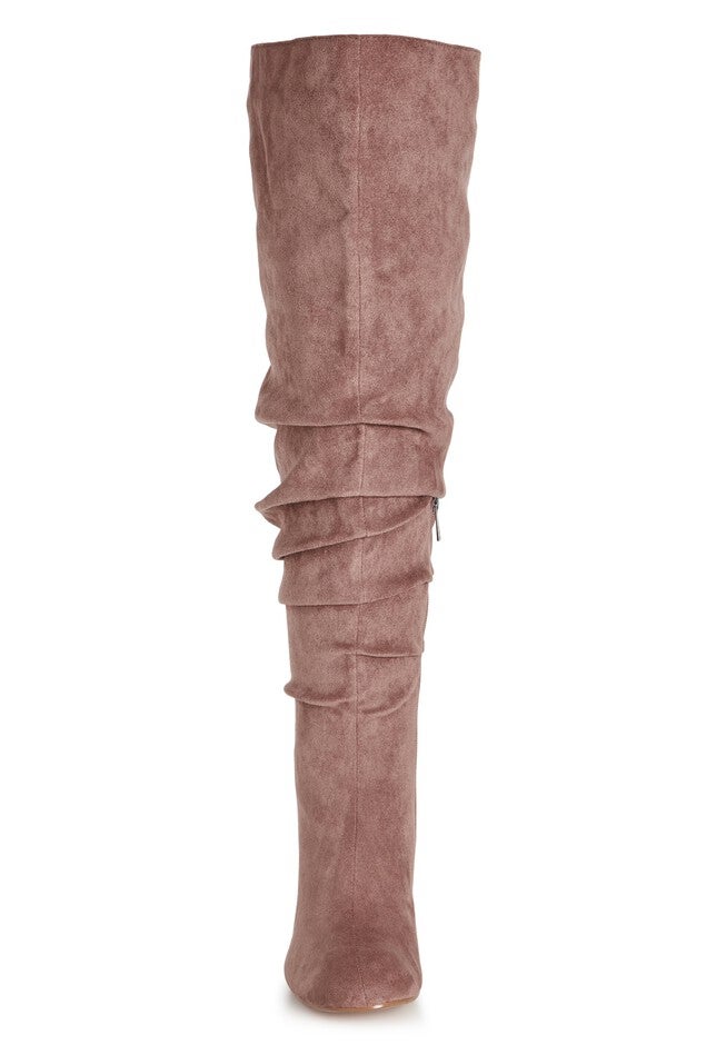 WIDE FIT Raquel Knee Boot - mushroom, MUSHROOM, alternate image number null
