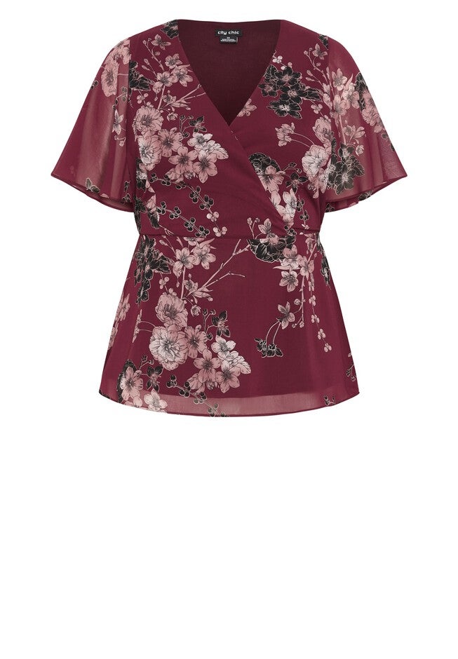 Blossom Love Top - ruby, RUBY, alternate image number 4