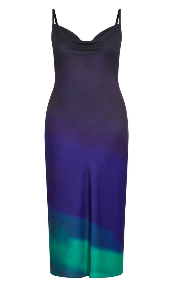 Ombre Cowl Dress - peacock, HYPNOTISE, alternate image number null