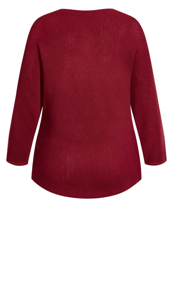 Romance Sweater - sangria, RED, alternate image number 5