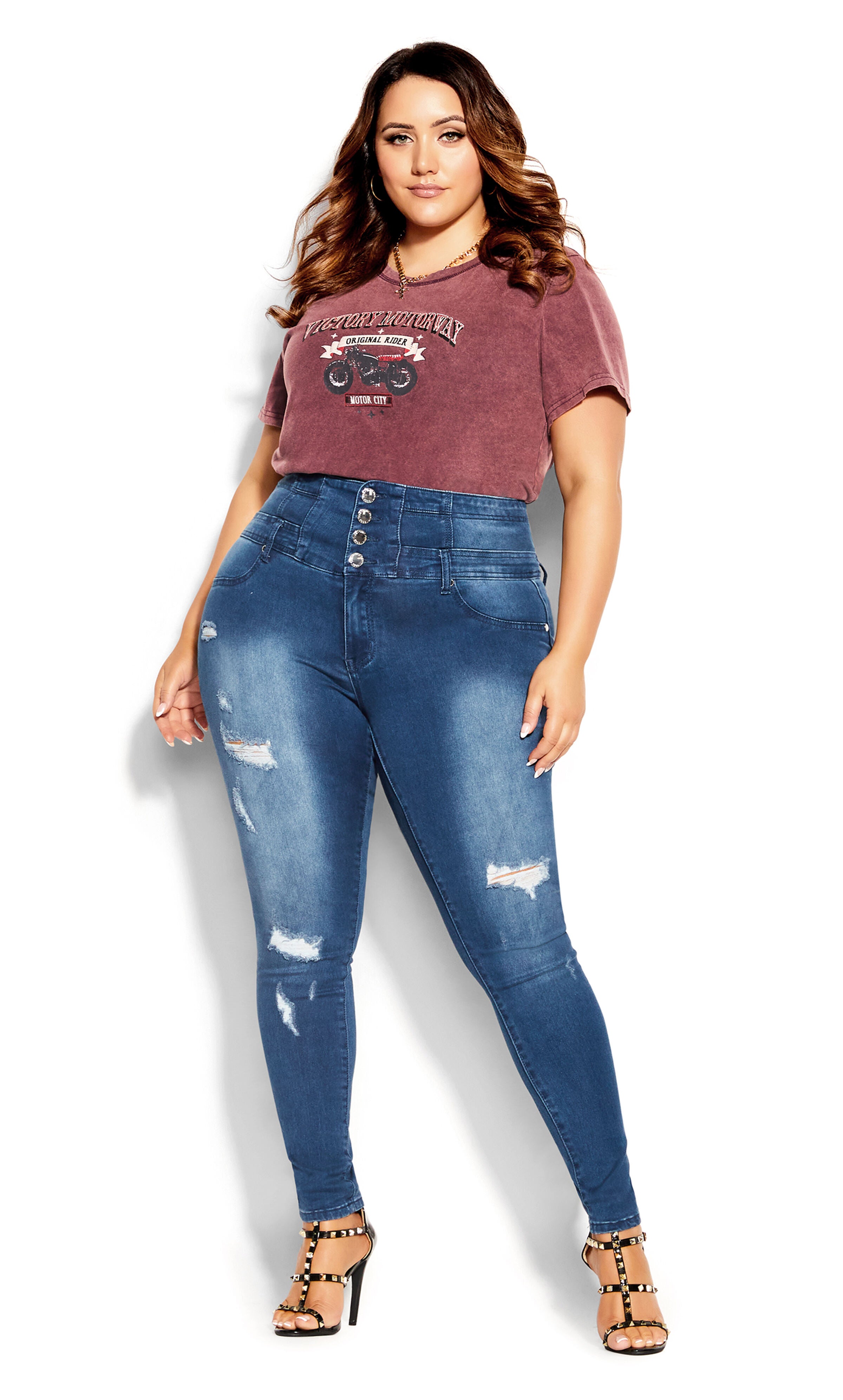 Asha Rip Corset Jean - light denim, BLUE, hi-res image number 0