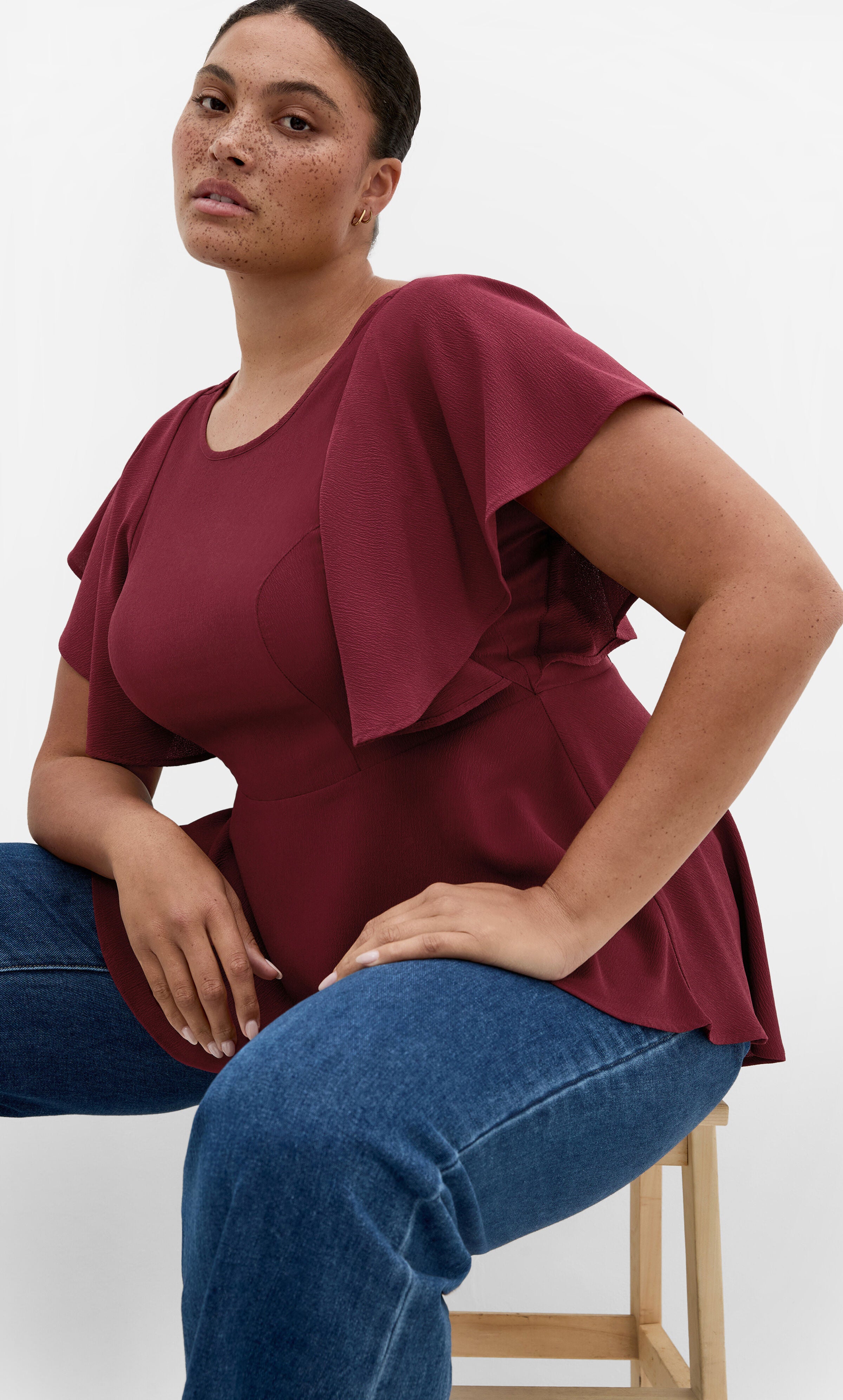 Romantic Mood Peplum Top