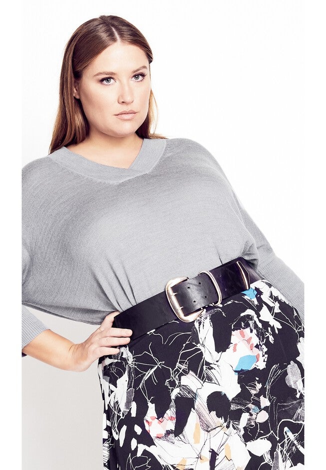 Classic V Sweater - silver, SILVER, hi-res image number null
