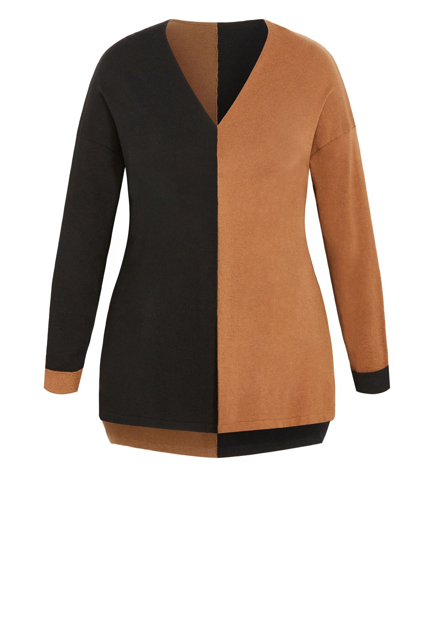 Splice It Sweater, BLACK TOFFEE, alternate image number 4