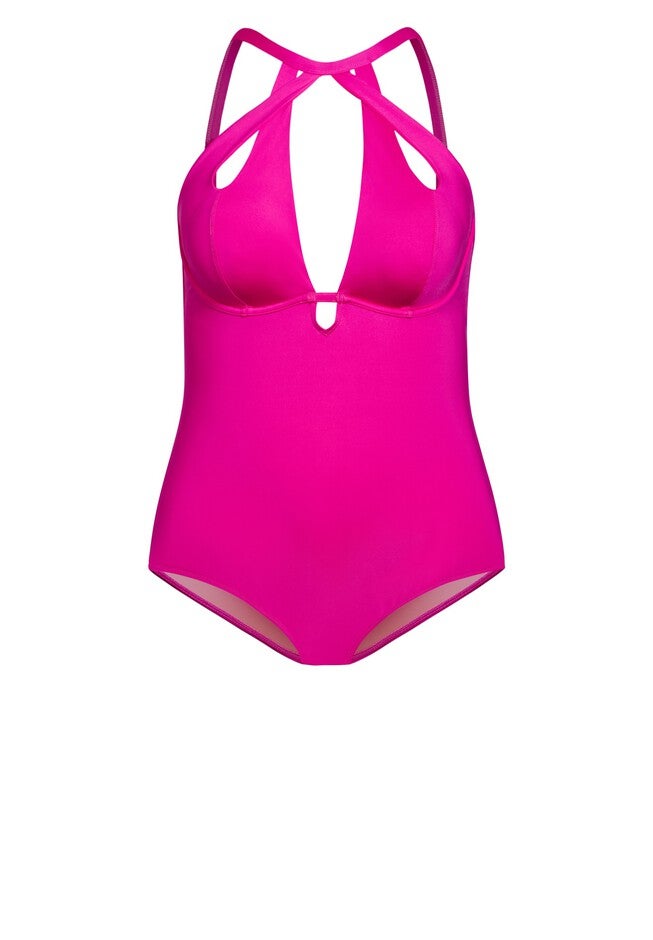 Cancun Underwire 1 Piece - magenta, PINK, alternate image number 3
