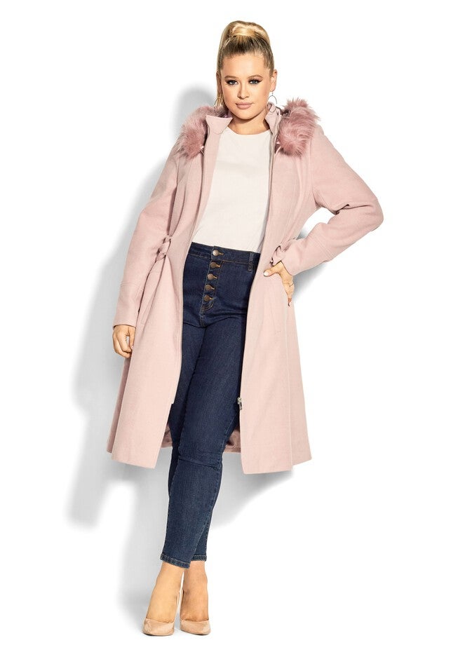 Miss Mysterious Coat - blush, PINK, on-hover image number 1