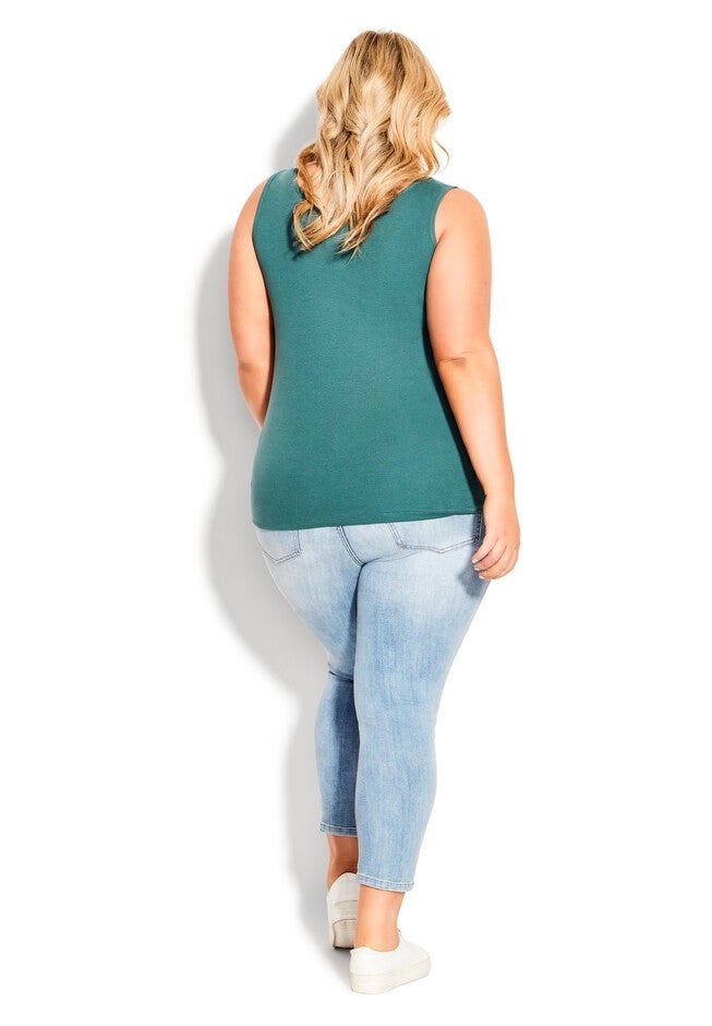 Plain Tank, TEAL, on-hover image number 1