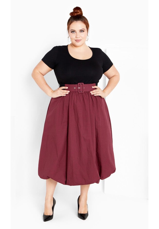 Paris Days Dress - oxblood, RED, on-hover image number 1