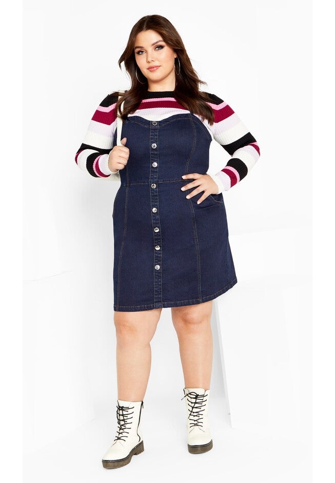 Ashlynn Dress - indigo, BLUE, hi-res image number null