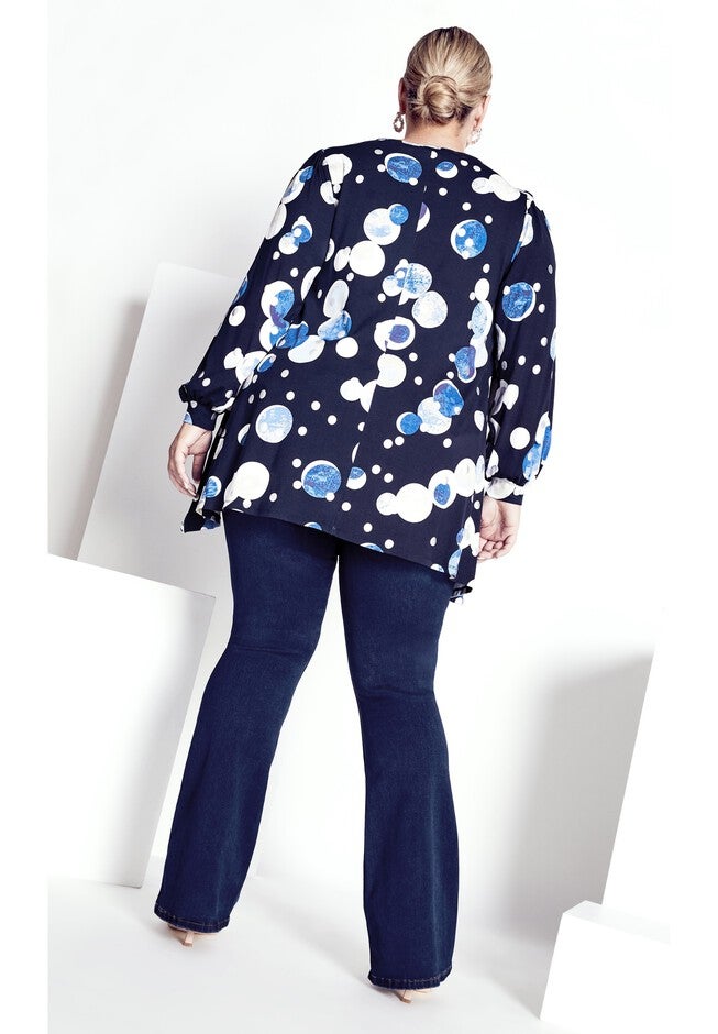 Noelle Foil Tunic, RIVIERA TIE DYE, on-hover image number null