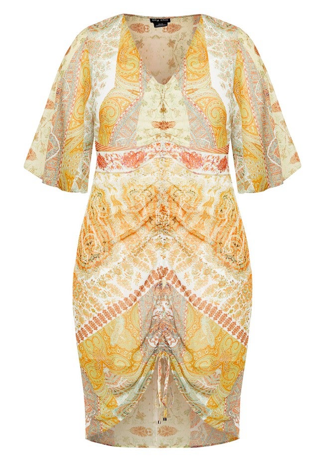 Togo Mirror Dress - lime, WHITE, alternate image number null