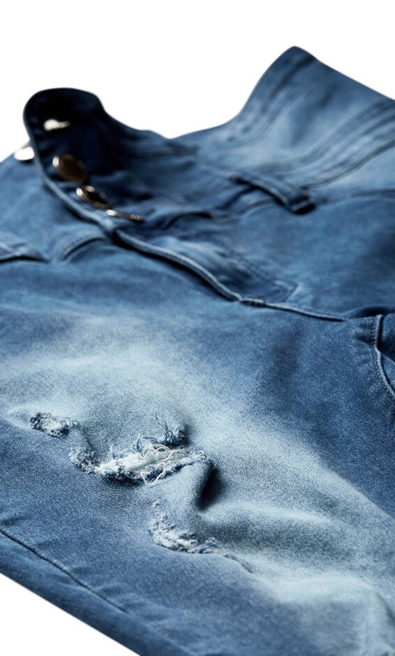 Asha Rip Corset Jean - light denim, BLUE, alternate image number null