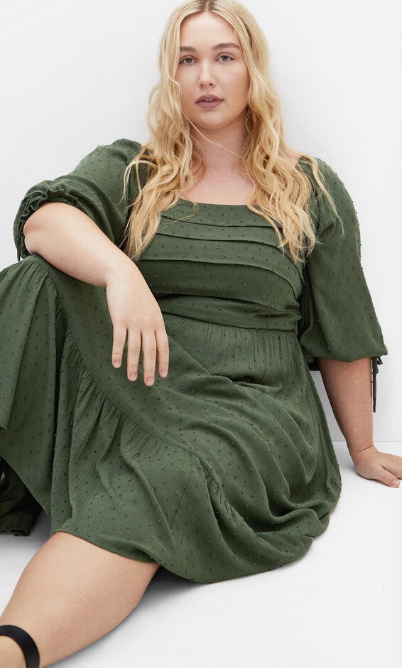 Ally Dress - khaki, KHAKI, alternate image number null