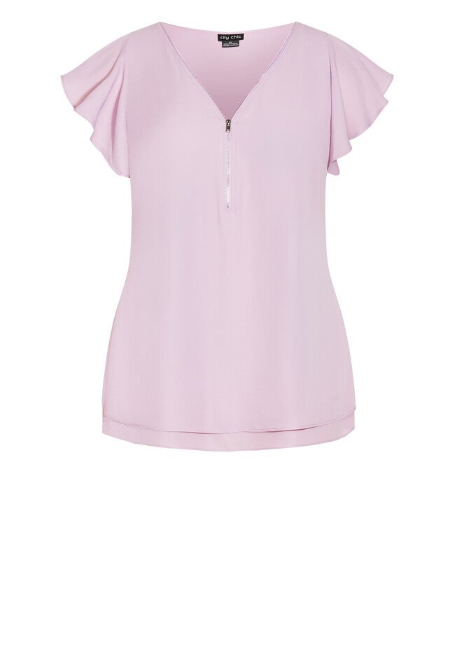Zip Fling Top - persian lilac, PURPLE, alternate image number null