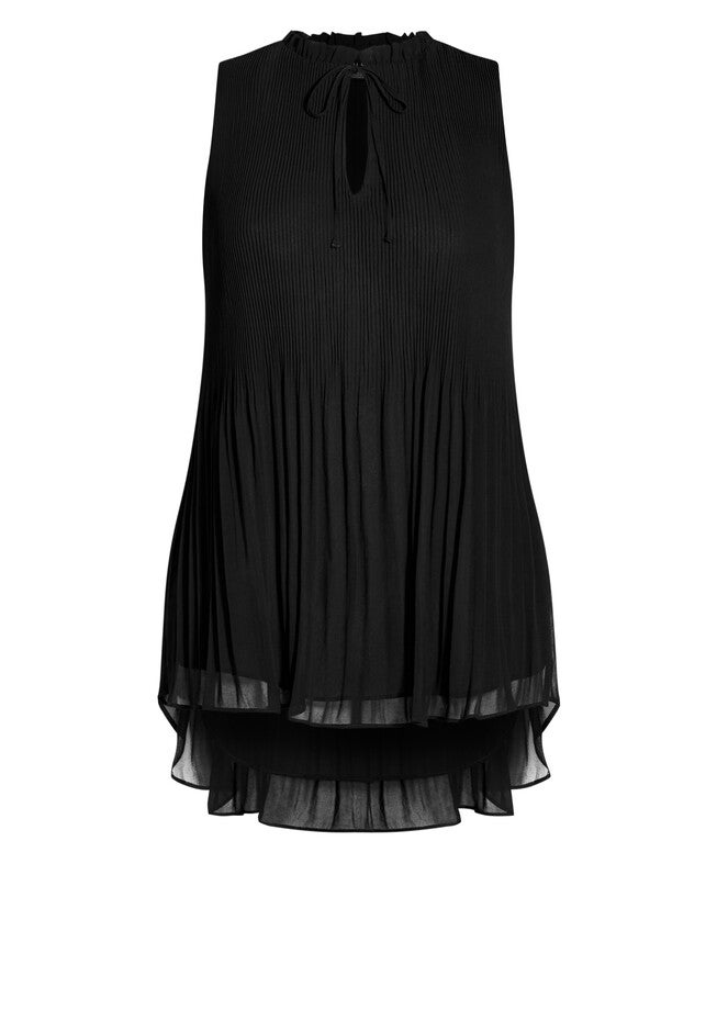 Adore Pleat Top - black, BLACK, alternate image number 3