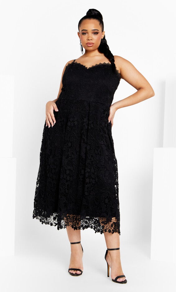 Scarlet Lace Dress - black, BLACK, alternate image number 2