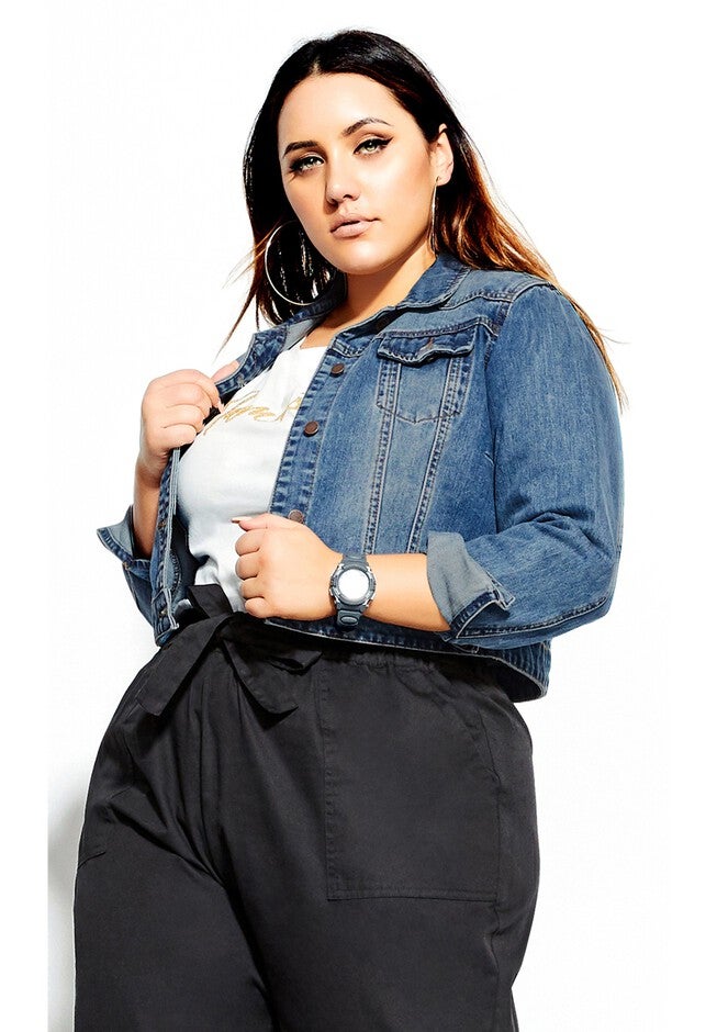 Classic Denim Jacket - denim, BLUE, hi-res image number null