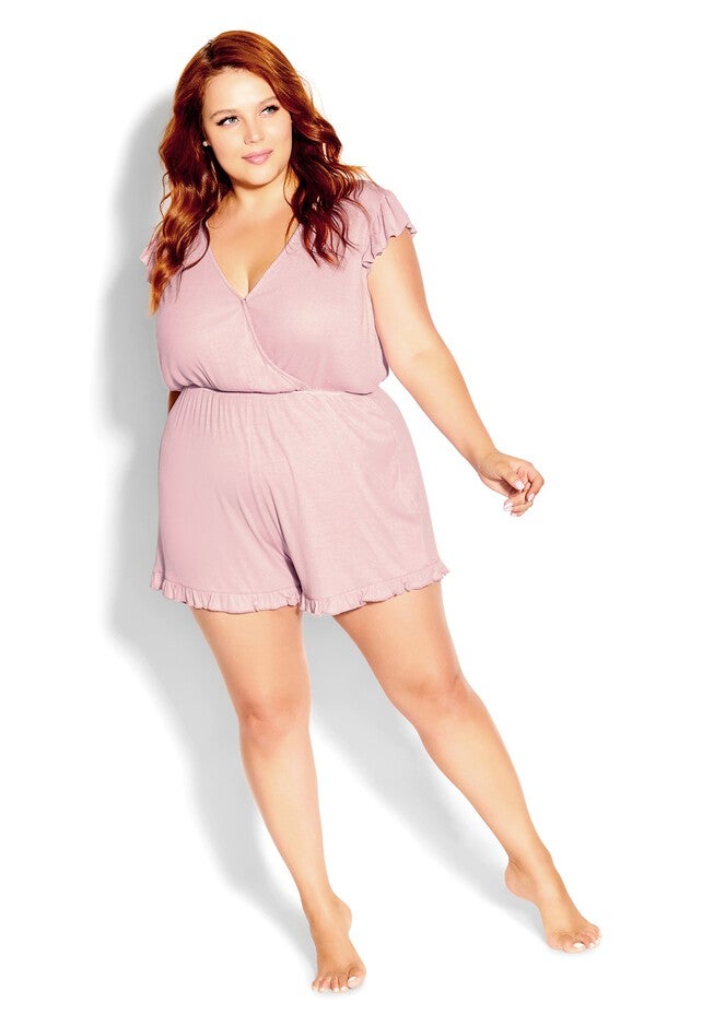 Ellie Sleep Romper - blush, PINK, hi-res image number null