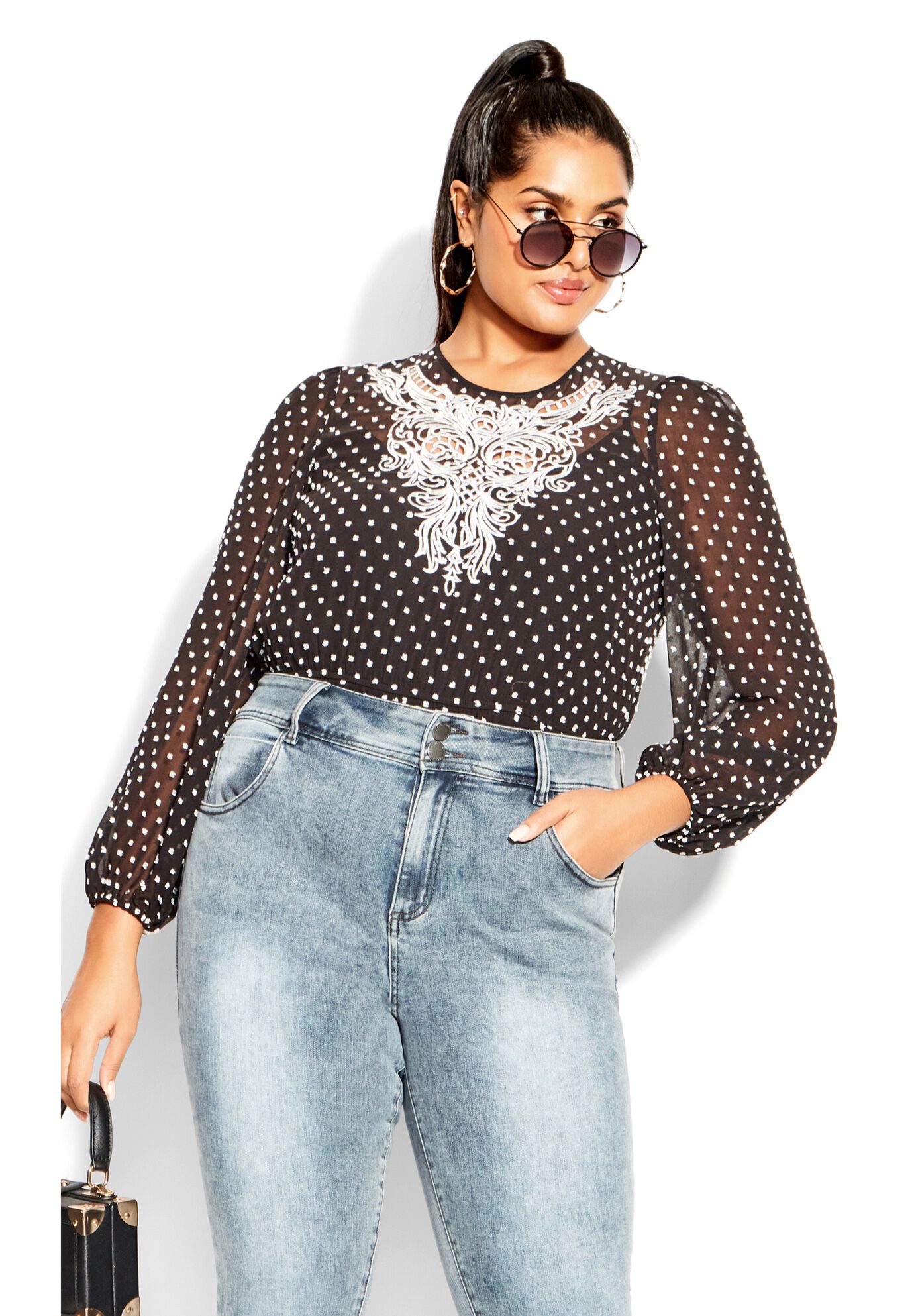 Verity Top - black, BLACK, hi-res image number 0