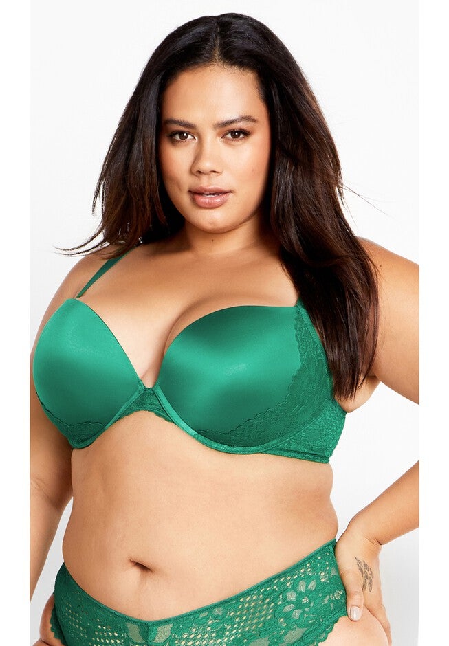 Allure Push Up Bra - kelly green, GREEN, on-hover image number null