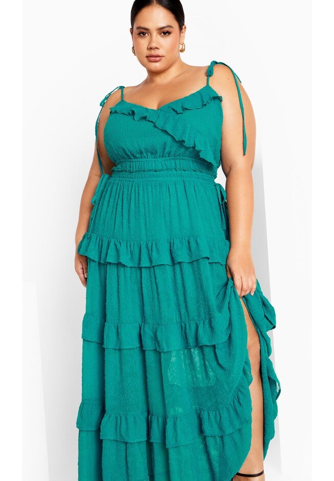 Renee Dress - emerald, GREEN, alternate image number null