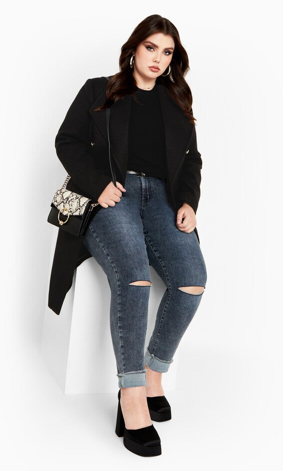 Sassy Military Coat - black, BLACK, alternate image number 2