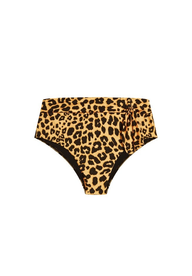 Ibiza Print Bikini Brief - animal, BLACK, alternate image number null