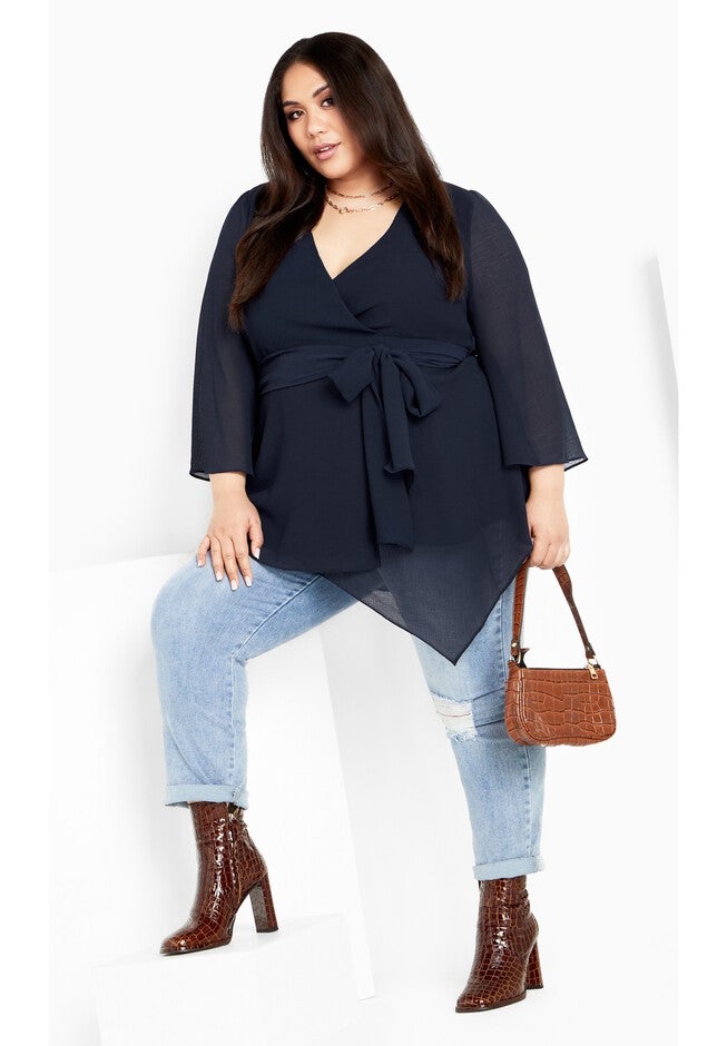 Arya Top - navy, BLUE, on-hover image number 1