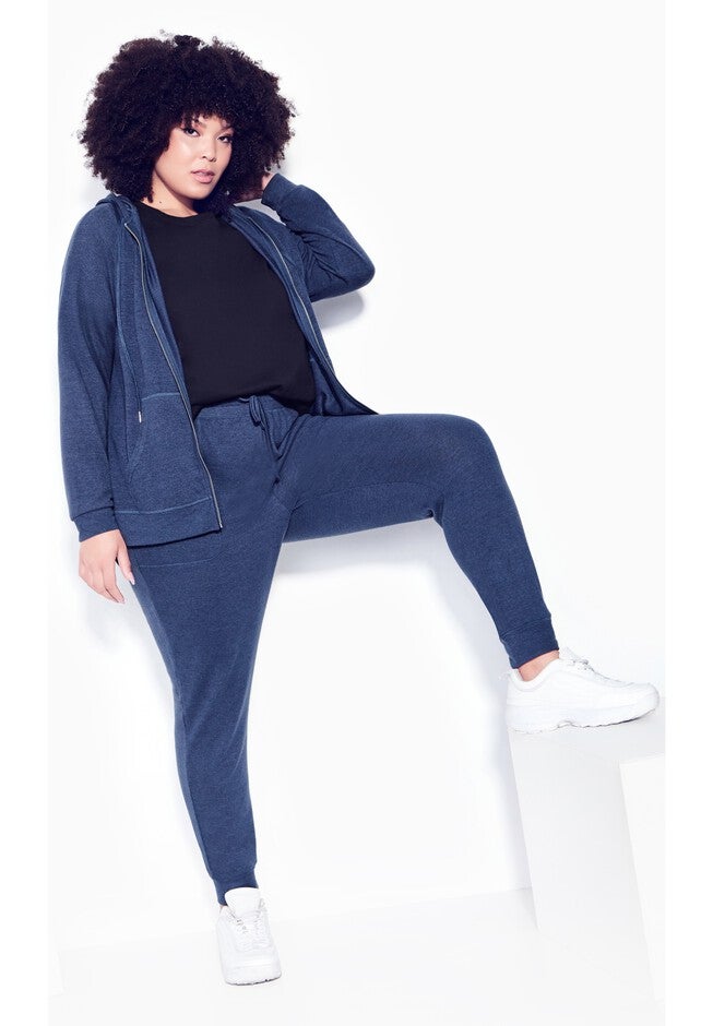 Plain Hacci Jacket, NAVY MARLE, alternate image number null