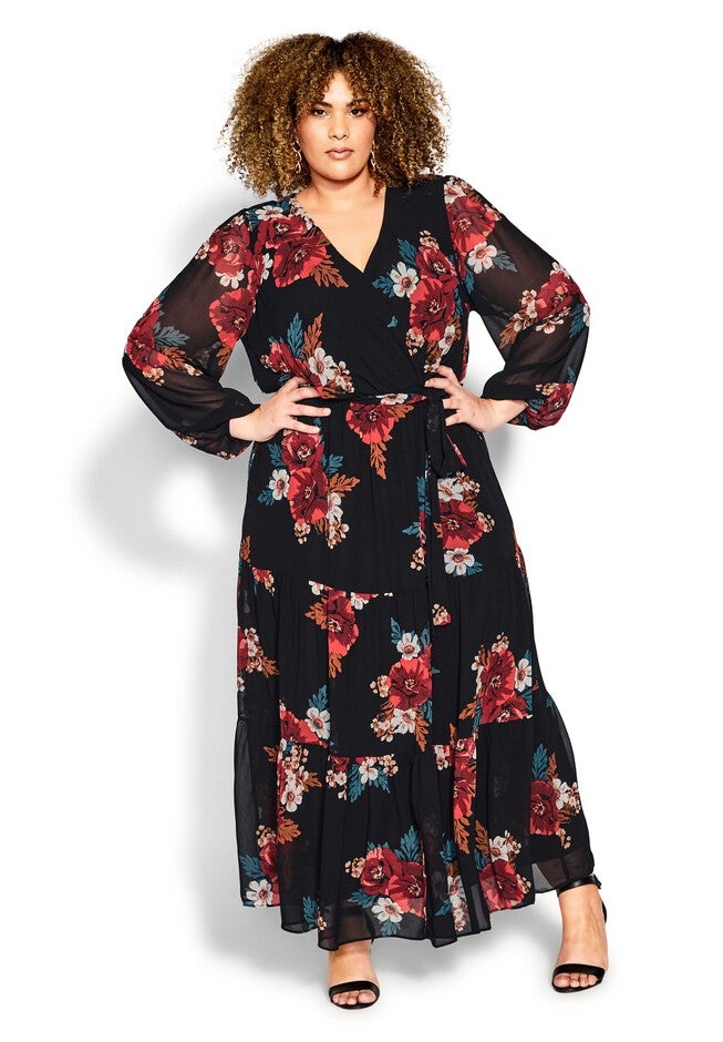 Hazel Maxi Dress - black, BLACK, on-hover image number null