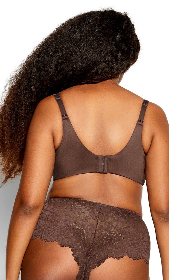 Smooth & Chic T-Shirt Bra - espresso, BROWN, alternate image number 2
