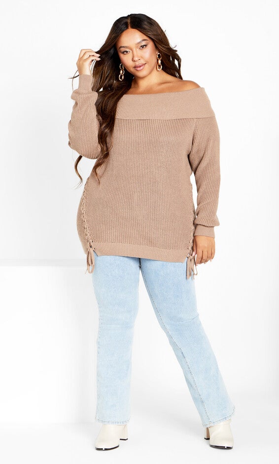 Intertwine Sweater - ginger, BROWN, alternate image number null