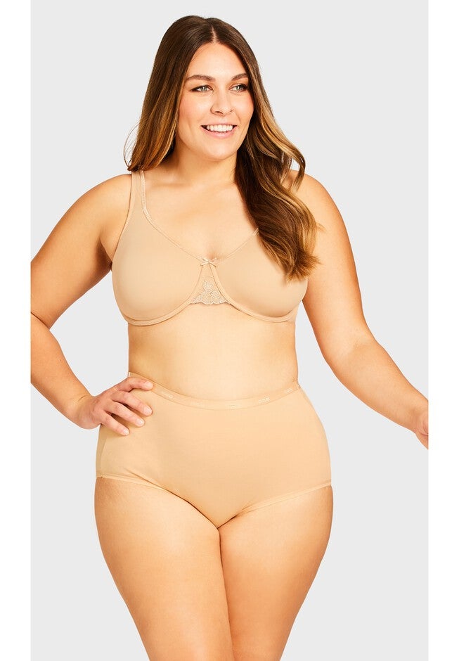 Basic Cotton Brief, NUDE, hi-res image number 0