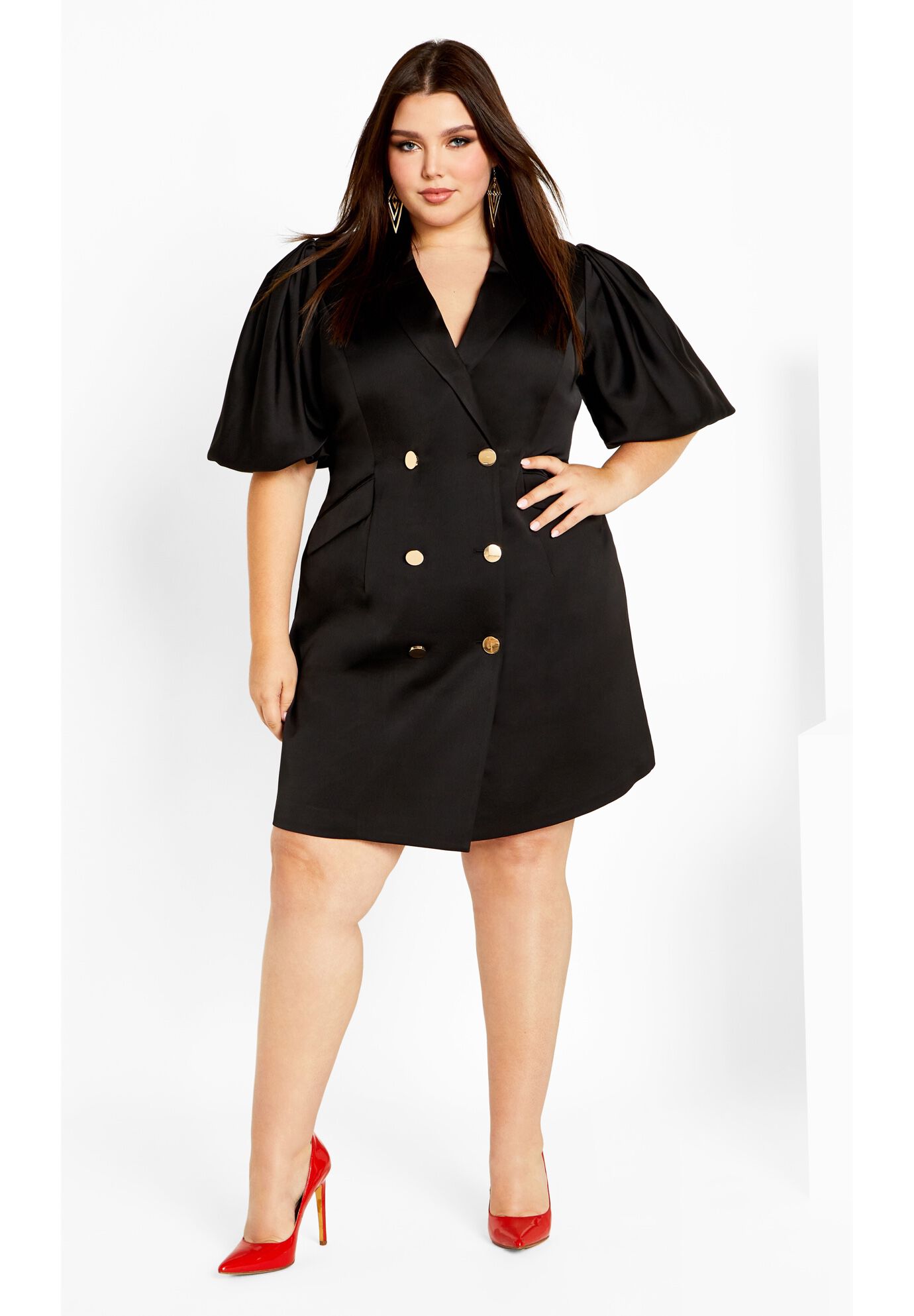 Julissa Dress - black, BLACK, on-hover image number 1