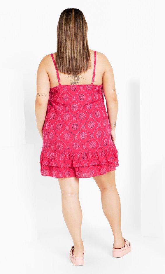 Myah Dress - pink sherbet, PINK, alternate image number 2