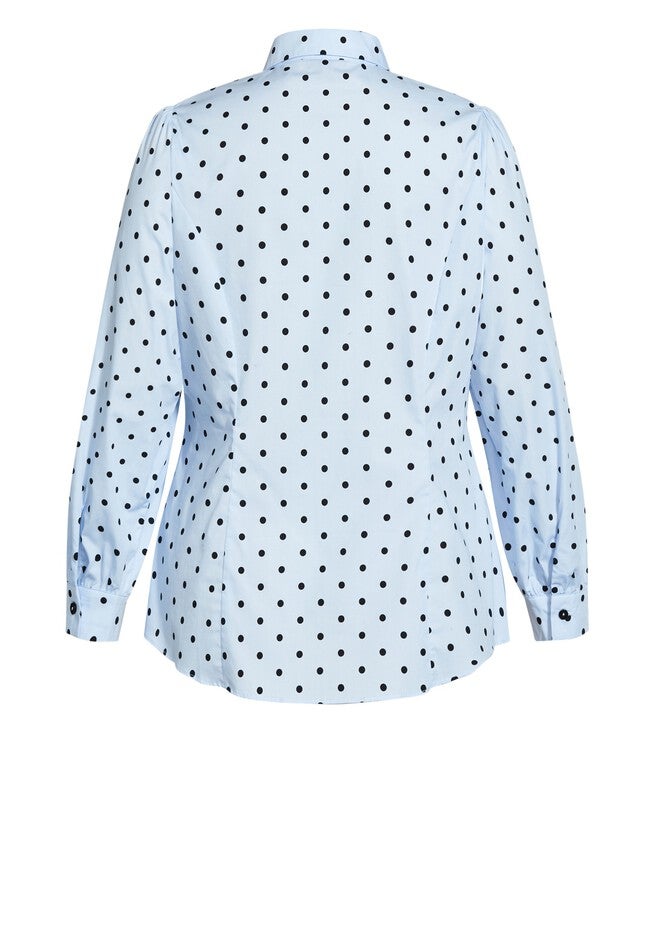 Blue Spot Shirt - blue, BLUE, alternate image number null
