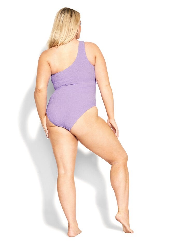 Izzy One Shoulder 1 Piece - violet, PURPLE, on-hover image number null