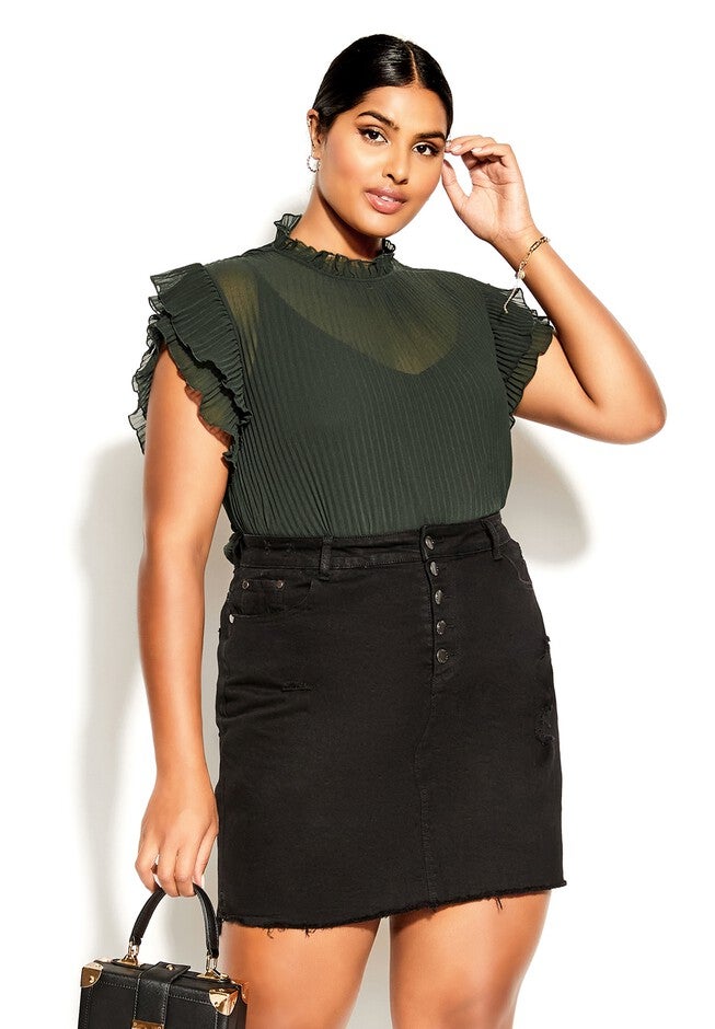 Off Beat Top - khaki, BROWN, hi-res image number null