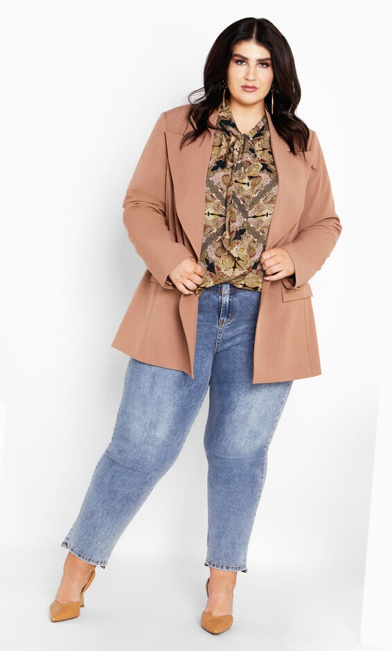 Lucille Print Shirt - paisley mirage, BROWN, alternate image number null