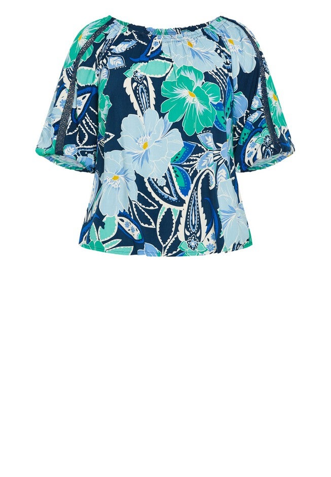 Bellini Top, INDIGO SUMMER, alternate image number 3