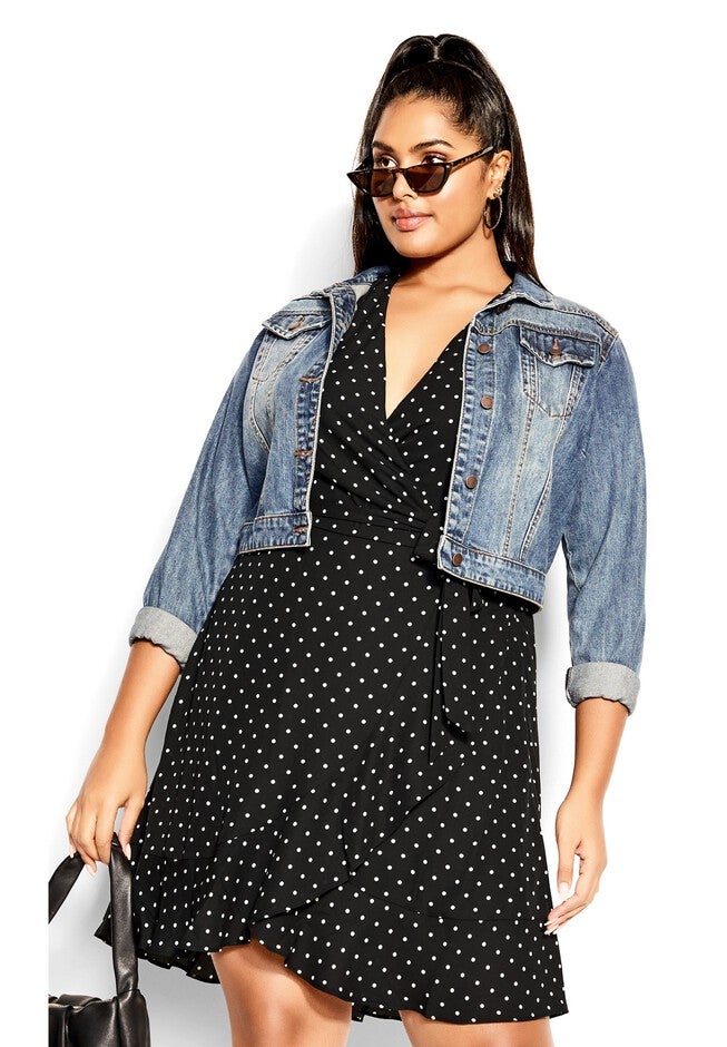 Isabella Print Dress - black, BLACK, on-hover image number null