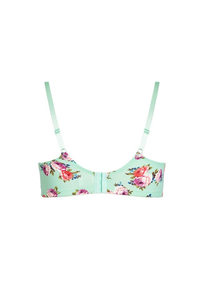 Fashion Soft Caress Bra, MINT FLORAL, alternate image number 3