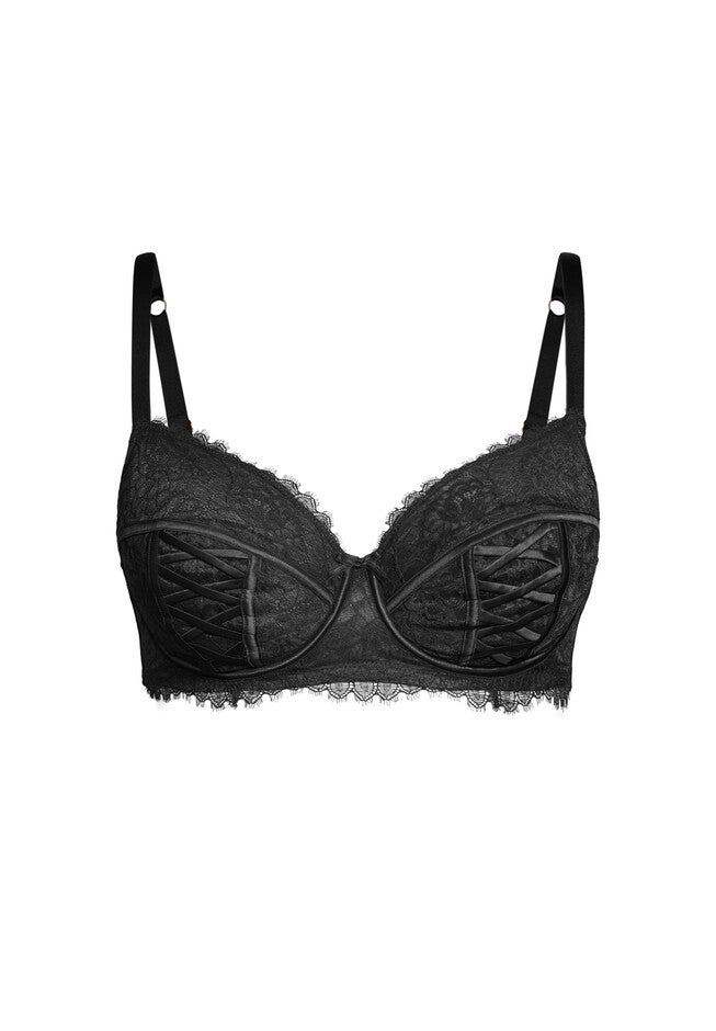 Irina Underwire Demi Bra - black, BLACK, alternate image number 3